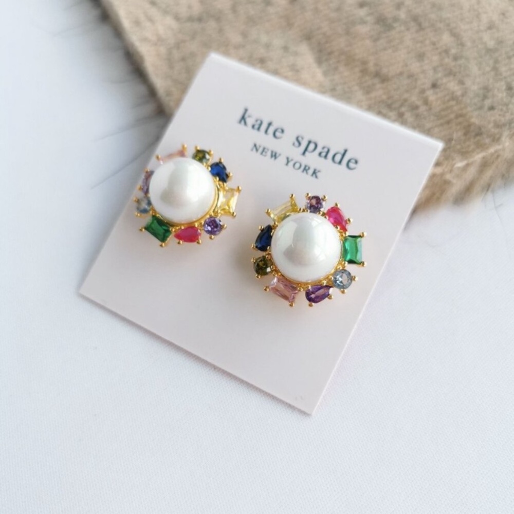 Kate Spade Multicolor Pearl Stud Earrings - Picture 3 of 7